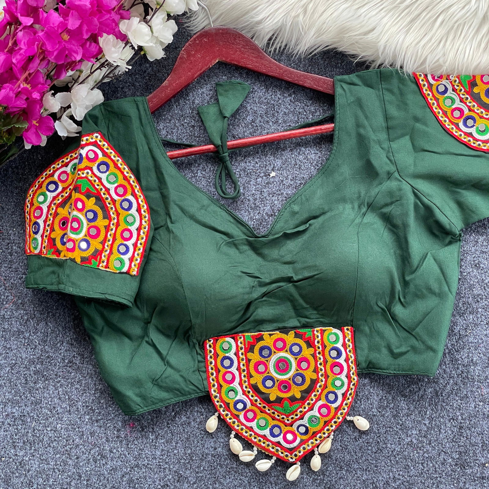 SV Magic Cotton Navratri Special Blouse Wholesale Shop In	